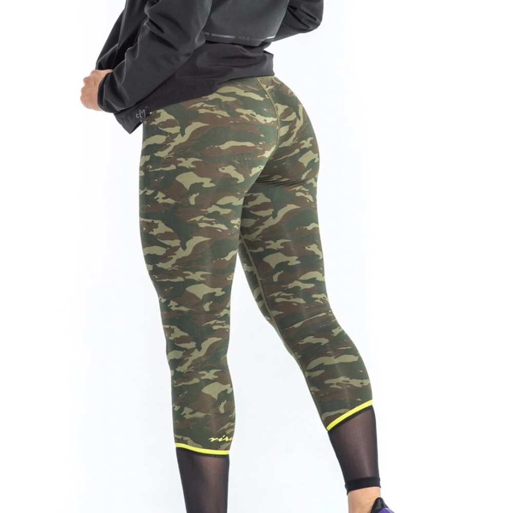 VIRUS camouflage high waist compression leggings S